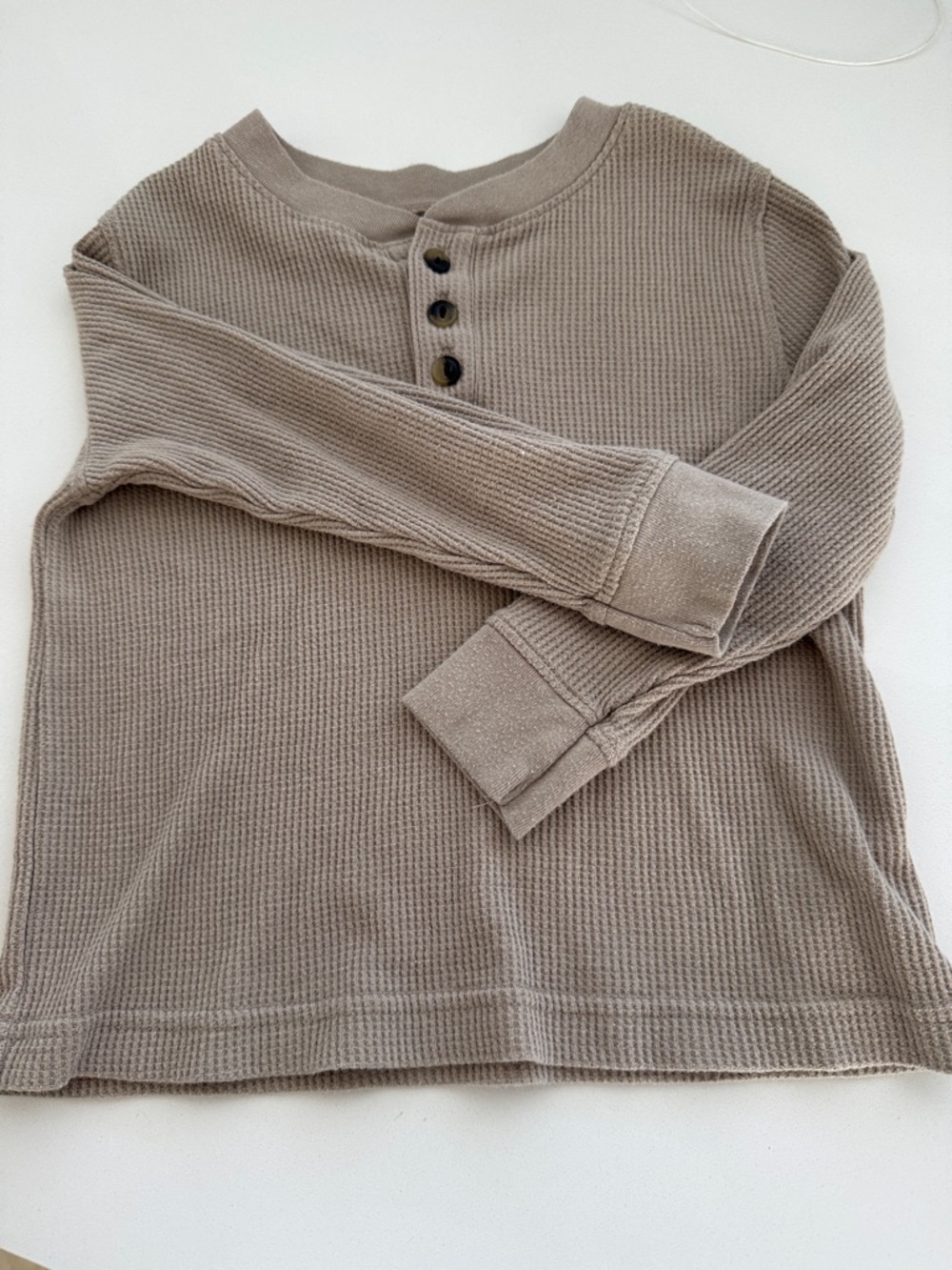 Old Navy Men's Waffle Henley Sweater - Taupe